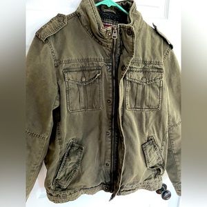 Green Levi’s casual  military jacket size M